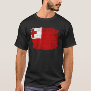 Camiseta Vintage Tonga Flag Para Tongan