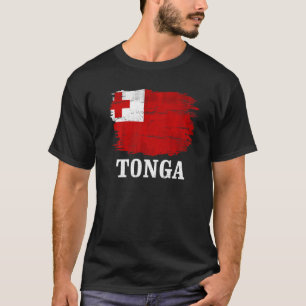 Camiseta Vintage Tonga Flag Para Tongan