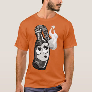 Camiseta Vintage toon Molotov Cocktail Girl