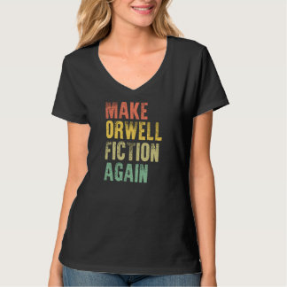 Camiseta Vintage Torna Orwell Ficção Novamente Engraçada T-