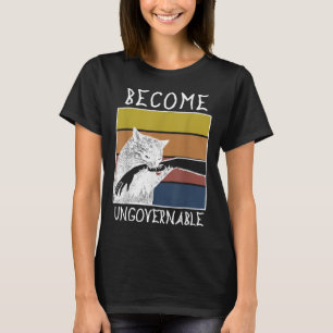 Camiseta Vintage Torna-Se Mão De Morcego Negro Incontroláve