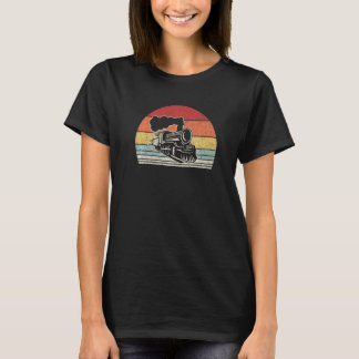 Camiseta Vintage Train Engineer Engine Conductor Railway Lo