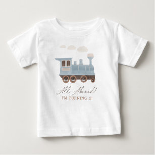 Camiseta Vintage Train Festa de aniversário