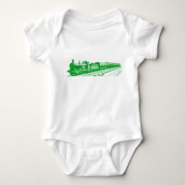 Camiseta Vintage Train - Grass Green (Frente)