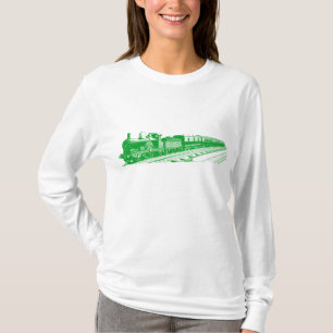 Camiseta Vintage Train - Grass Green
