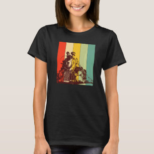 Camiseta Vintage Train Retro Machine Transport Vehicle Rai