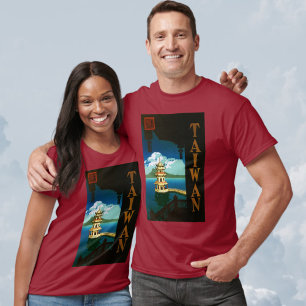 Camiseta Vintage Travel Ásia, Torre de Camadas Pagode de Ta