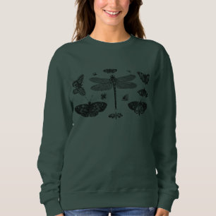 Camiseta Vintage Trendy Butterflies Dragonfly Bee Summer