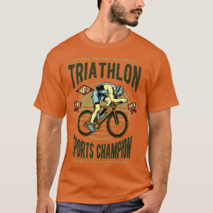 Camiseta Vintage Triathlon Champion