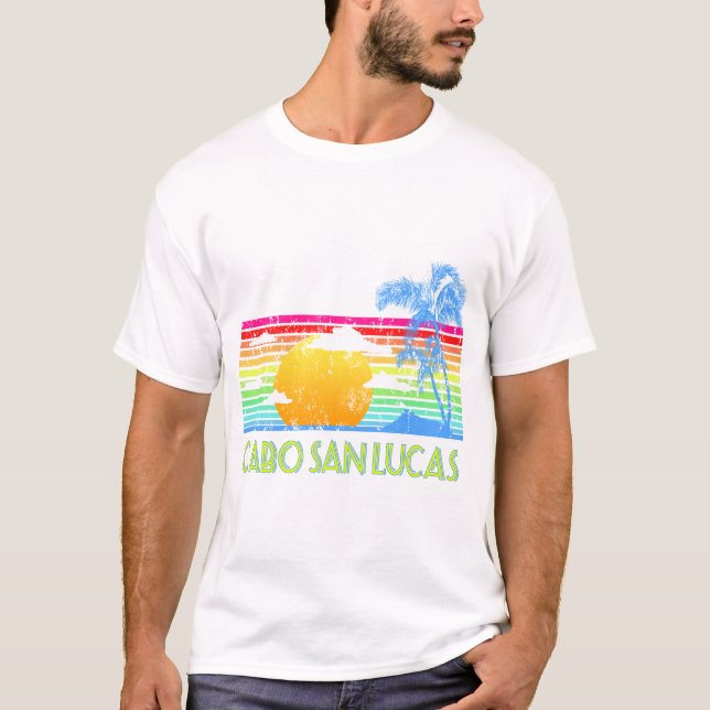 Camiseta Vintage Tropical Cabo San Lucas (Frente)
