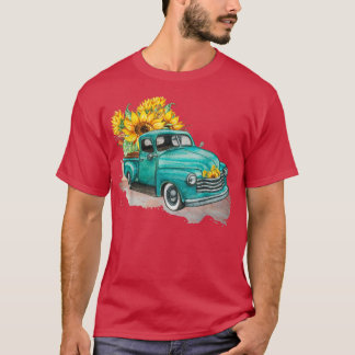 Camiseta Vintage Truck Sunflower Country Girl