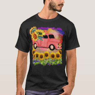 Camiseta Vintage truck with lgbt background