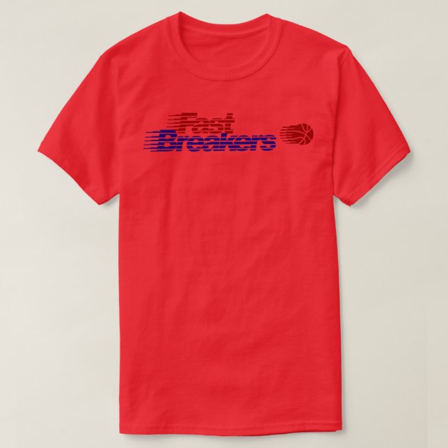 Camiseta Vintage Tulsa Fast Breakers CBA Basball 1988 (Frente do Design)