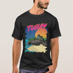Camiseta Vintage Tulum Beach Mayan Ruins México Férias Entã