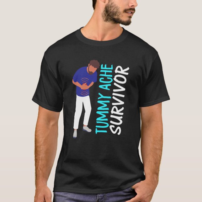 Camiseta Vintage Tummy Ache Survivor (Frente)