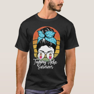 Camiseta Vintage Tummy Ache Survivor My Stomach Hurts 1