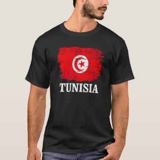 Camiseta Vintage Tunisia Flag For Tunisian