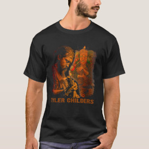 Camiseta Vintage Tyler Childers Tocando Violão Música Costu