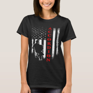 Camiseta Vintage U.A. Flag Accordion Notes S