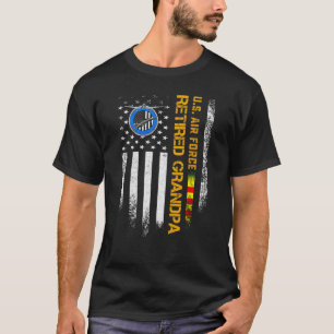 Camiseta Vintage U.A Flag Air Force Vietnam Veteran Recansa