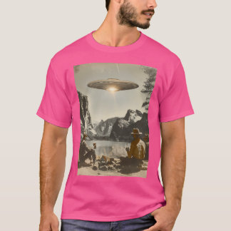 Camiseta Vintage Ufo National Park Design - Alienígena Retr