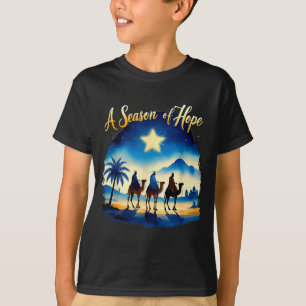 Camiseta Vintage Uma Temporada De Esperança Natal Jesus Fé
