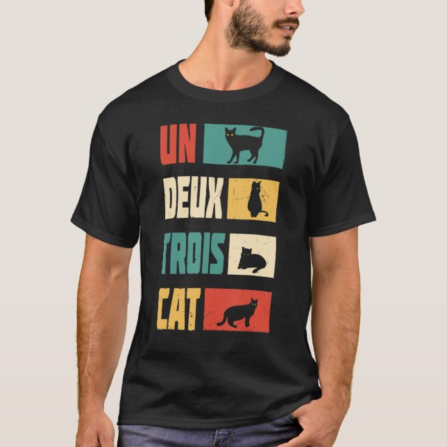 Camiseta Vintage Un Deux Trois Cat (Frente)