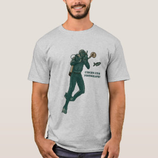 Camiseta Vintage Underwater Photography Scuba Diver