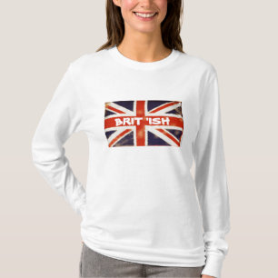 Camiseta Vintage Union Jack BRIT 'ISH Long Sleeve T Shirt