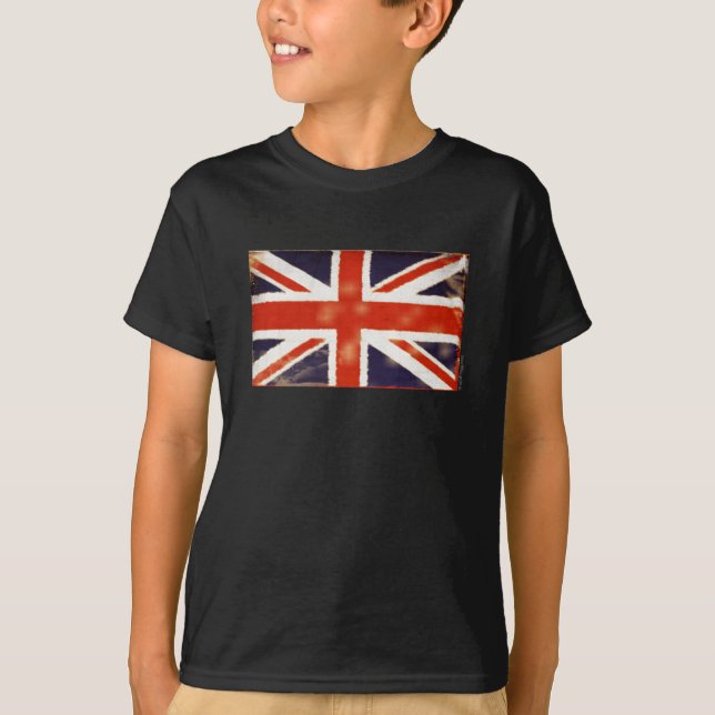 Camiseta Vintage Union Jack Kid's (Frente)
