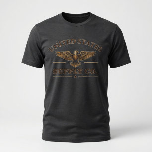 Camiseta Vintage United States Supply Co Águia Patriótica