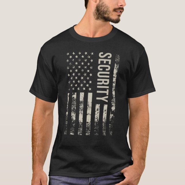 Camiseta Vintage US American Flag Security (Frente)