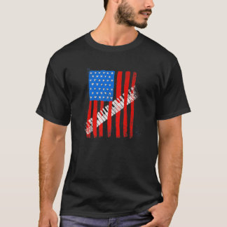 Camiseta Vintage US Flag Piano | Keyboardistas Bonitos Engr