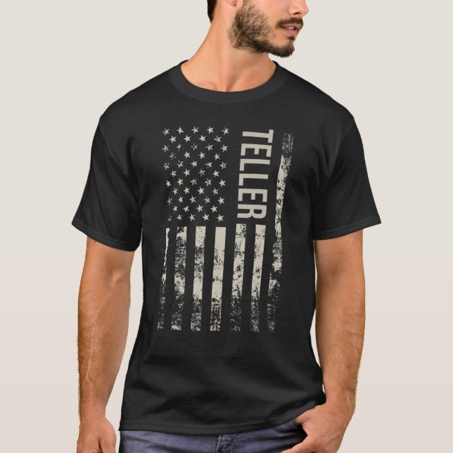 Camiseta Vintage US Flag Teller (Frente)