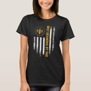 Camiseta Vintage USA American Flag Best Avó Por Par Funn