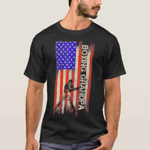 Camiseta Vintage USA American Flag Boing Grandpa Boer Silho