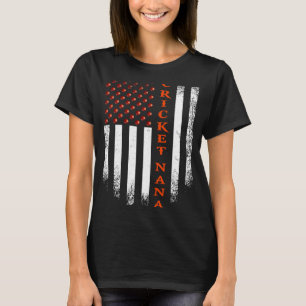 Camiseta Vintage USA American Flag Cricket Nana Patriotic D