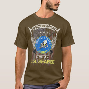 Camiseta Vintage USA American Flag Orud Mãe De Um Seábio Am