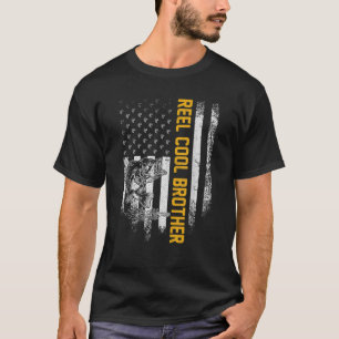 Camiseta Vintage USA American Flag Reel Legal Brother Funny