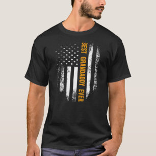 Camiseta Vintage USA Best Grandaddy Ever American Flag