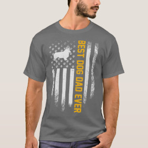 Camiseta Vintage USA Best Welsh Corgi Dog Pai Alguma Améric