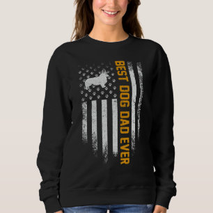 Camiseta Vintage USA Best Welsh Corgi Dog Pai Alguma Améric
