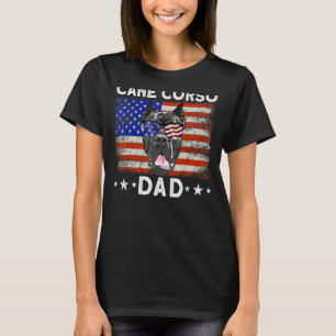 Camiseta Vintage Usa Cane Corso Pai Dog American Flag