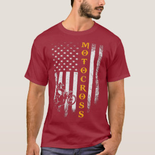Camiseta Vintage USA Dirt Bike Motorcross Enduro American