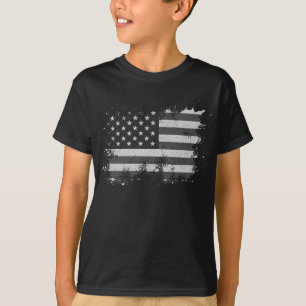 Camiseta Vintage USA Flag Afastou 4 De Julho Patriótico