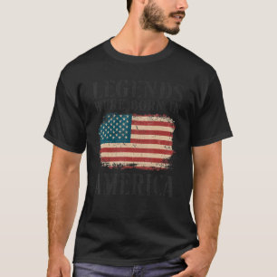 Camiseta Vintage Usa Flag Legendas Eram Nasceres Na América