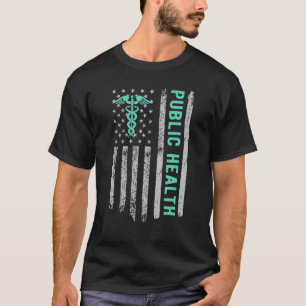 Camiseta Vintage USA Public Health Enfermeira American Flag