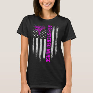 Camiseta Vintage Usa Rn Registered Nurse American Flag Patr