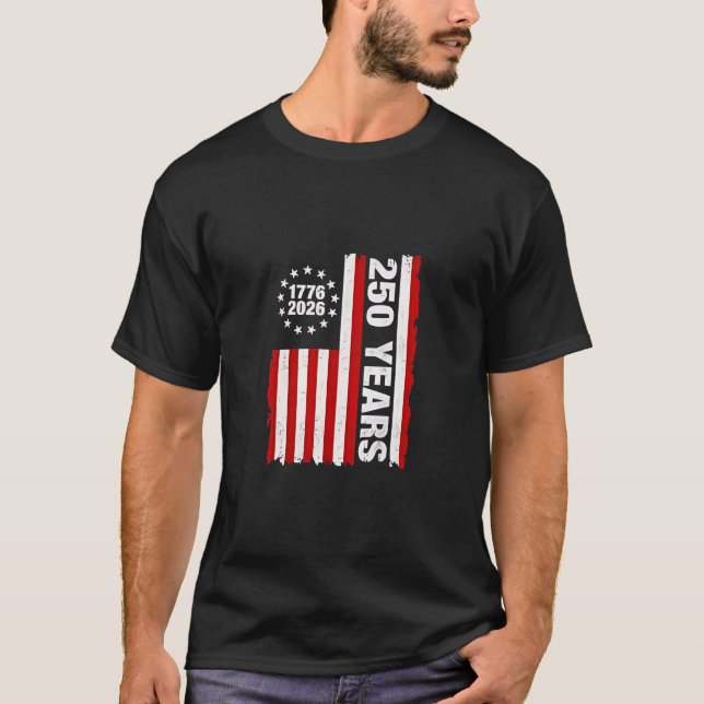 Camiseta Vintage USA Semiquincentenal 250º Aniversário (Frente)