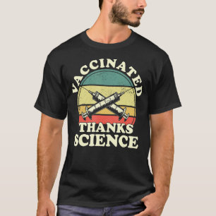 Camiseta Vintage Vaccinage Obrigados Ciência retrô Sunset I